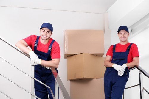 House removals team planning a move in Shepherdsbush