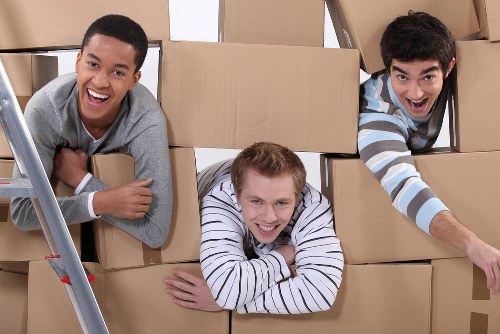 Team reviewing ethical labour compliance documents at Removals Shepherdsbush