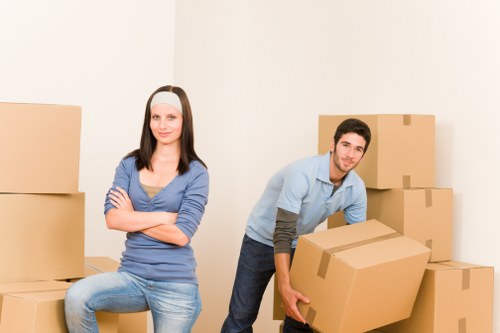 Shepherdsbush van service transporting boxes and household items