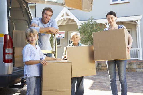 Careful packing for Shepherdsbush flat removals with protective materials