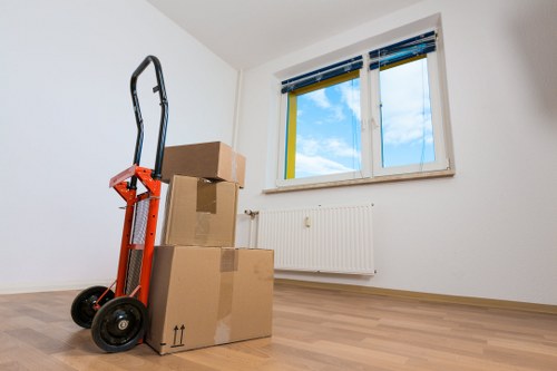 Staff training and loading equipment for a Shepherdsbush removal