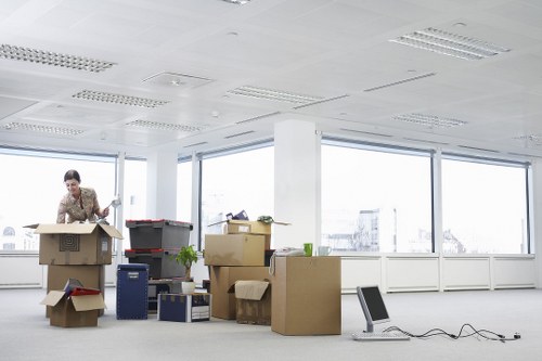 Commercial removal services handling an office move in Shepherds Bush